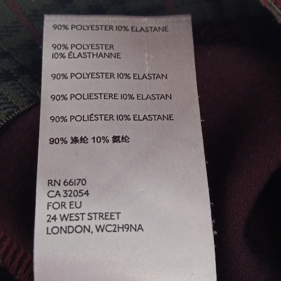 Anthropologie Burgundy Faux Suede Skinny Pants - Picture 6 of 6